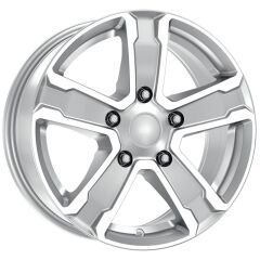 Kormetal 16J 5x130 7.0X16 ET50 78.1 Silver Diamond DY-1226 JANT